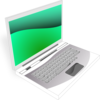 Laptop White Green Image
